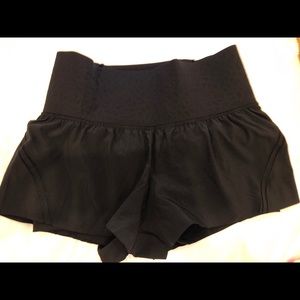 Lululemon black high waisted workout shorts